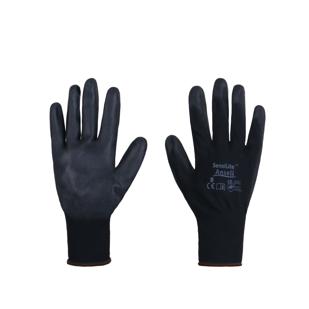 دستکش ایمنی انسل 101-48 کف پی یو سایز 9